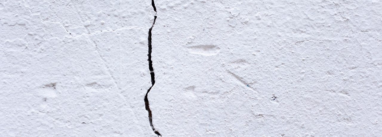 crack in concrete