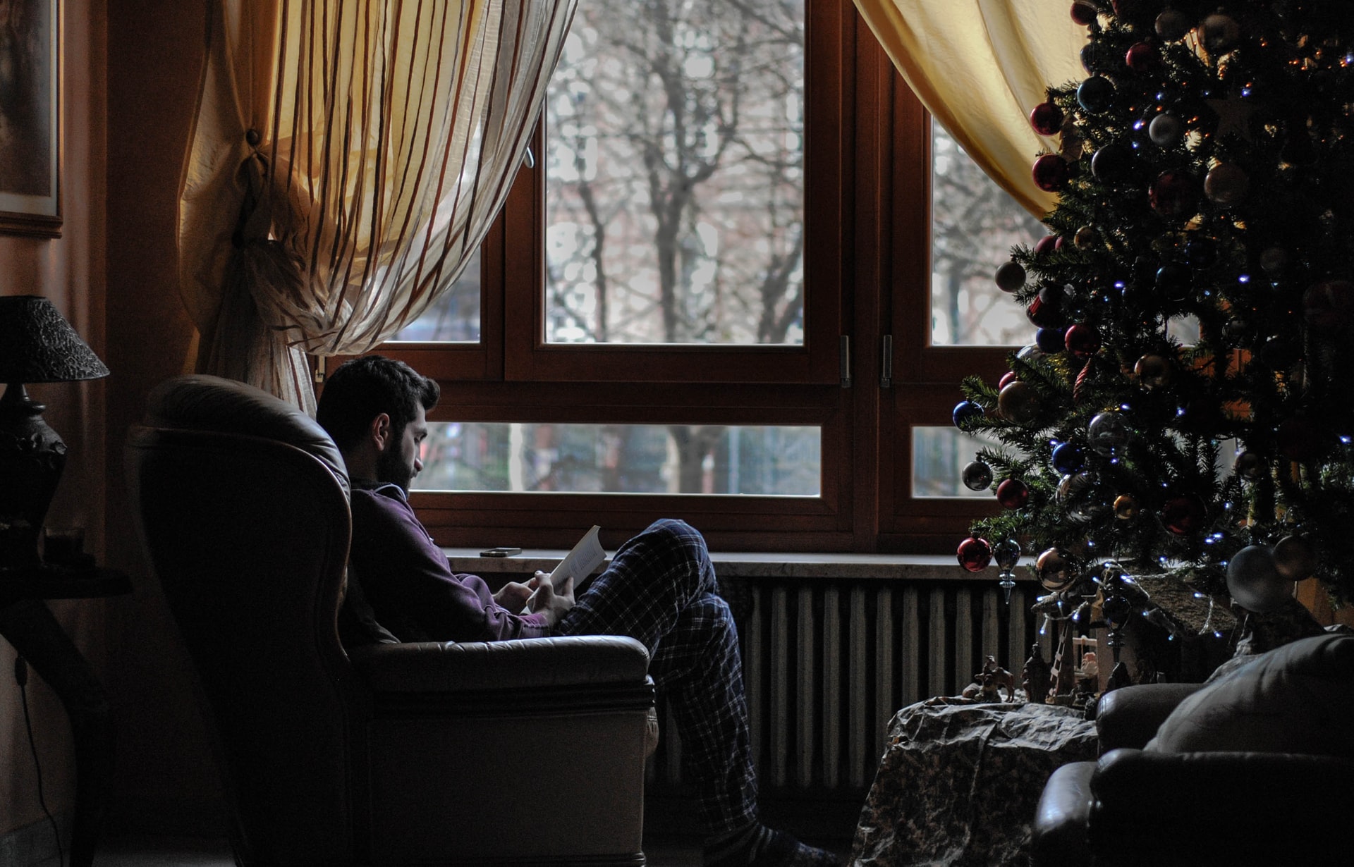 man in chair